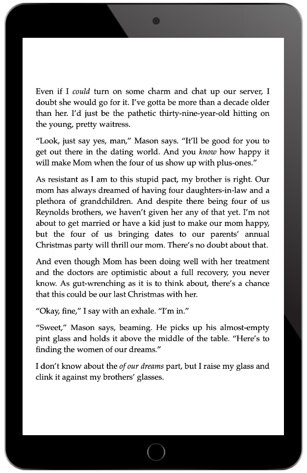 Excerpt from one of the books in the bundle shown on an eReader screen.