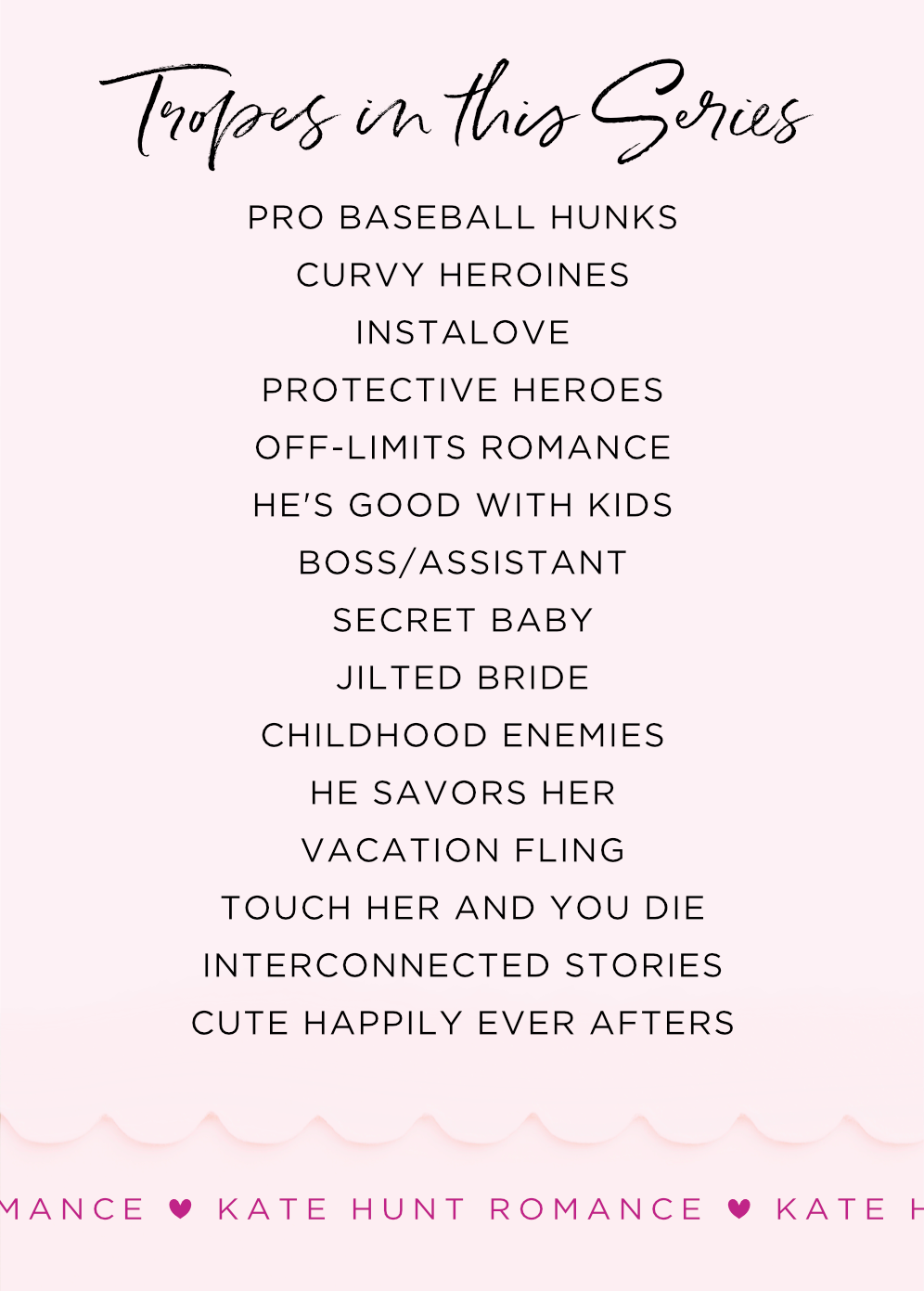 Tropes in the series, including pro baseball hunks, curvy heroines, instalove, childhood enemies, and more.