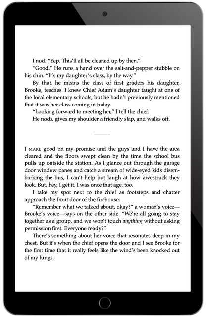 Excerpt from one of the books in the bundle shown on an eReader screen.