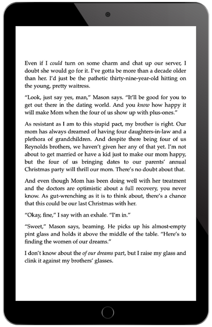 Excerpt from one of the books in the bundle shown on an eReader screen.