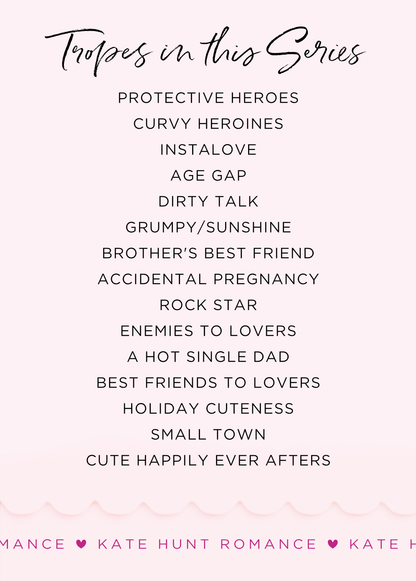 Tropes in the series, including protective heroes, curvy heroines, instalove, age gap, and more. 